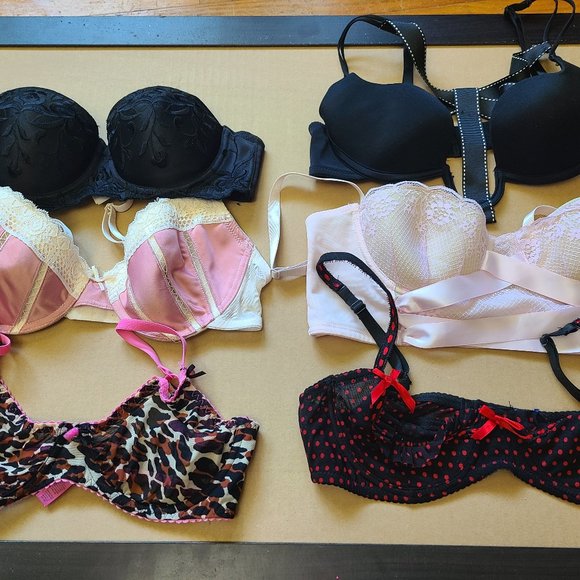 Six 34B Bra Lot - Picture 1 of 13